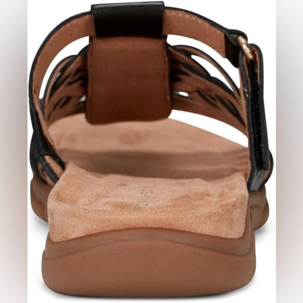 Easy Spirit Mindi Women's Black Strappy Sandals - Picture 5 of 9